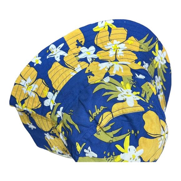 LUNA & ROSE X GOLDFISH Collab PackableTropical Beach Sun Bucket Fisherman's Hat - Picture 3 of 7